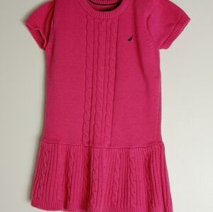 Girl's Pink Nautica Sweater Dress (4T)